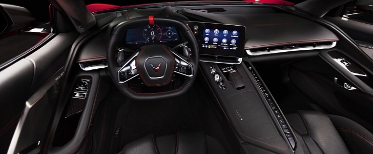 2023 C8 Chevy Corvette interior redesign render