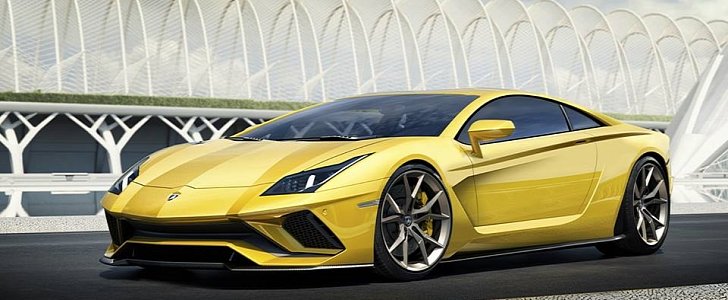 Entry-level Lamborghini rendred