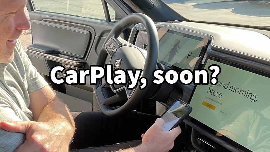 Rivian is rumored to offer Apple CarPlay support later this year