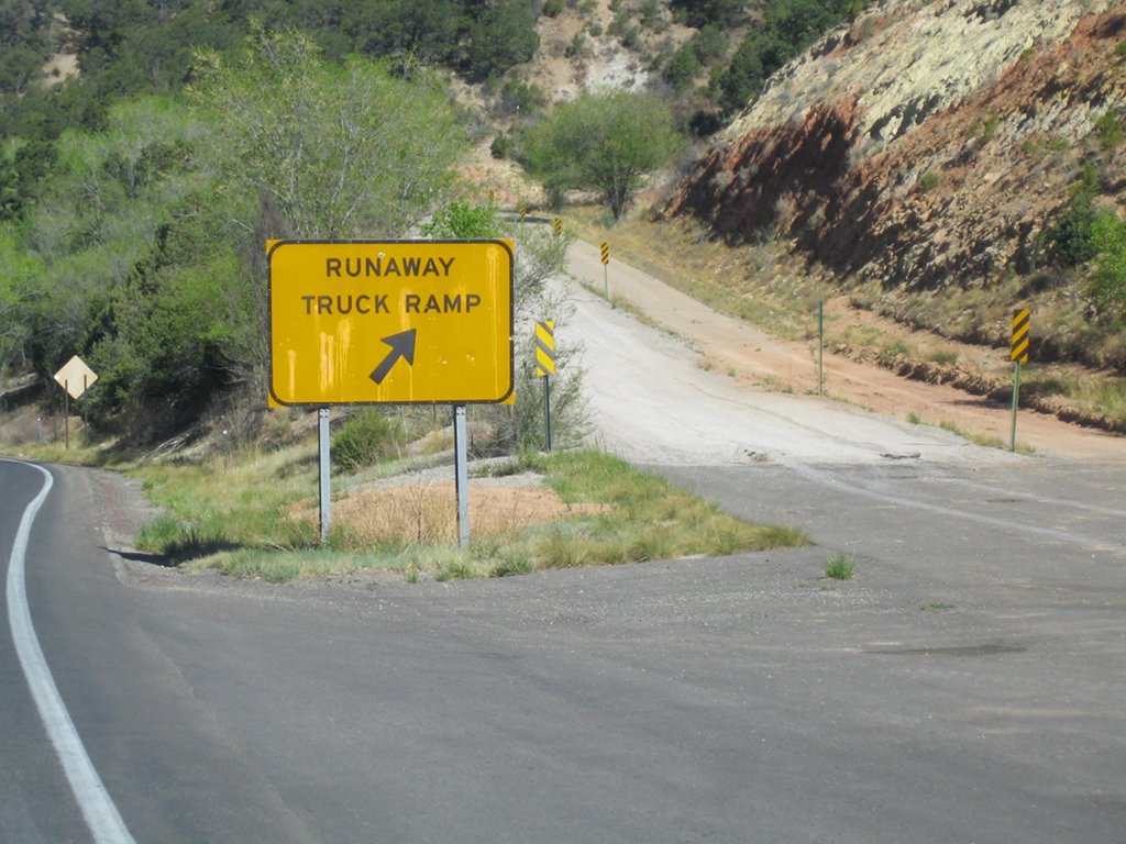Typicall U.S. runaway truck ramp