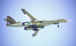 Russia's First Upgraded Tu-160 Blackjack Strategic Bomber Completes Maiden Flight