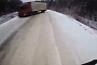 Russian 18-Wheeler Drifts Trailer Straight into Another Truck