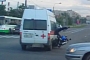 Russian Biker Slams Into Ambulance