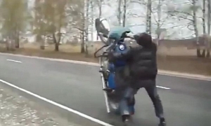 Russian Bikes Can Wheelie. And Crash.