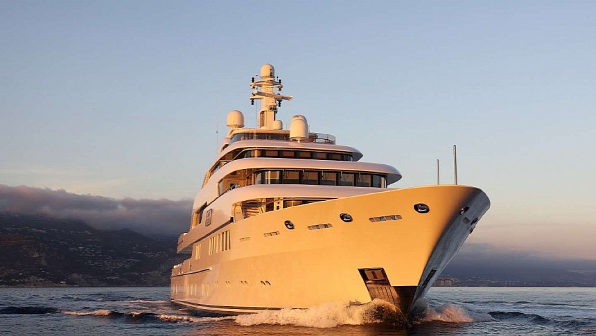 The 70-meter Saint Nicolas is one of the most voluminous superyachts ever built