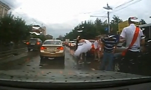 Russian Bride Does Not Like Chrysler 300C Limousine