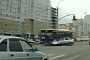 Russian Bus Pulverizes Lada in Traffic