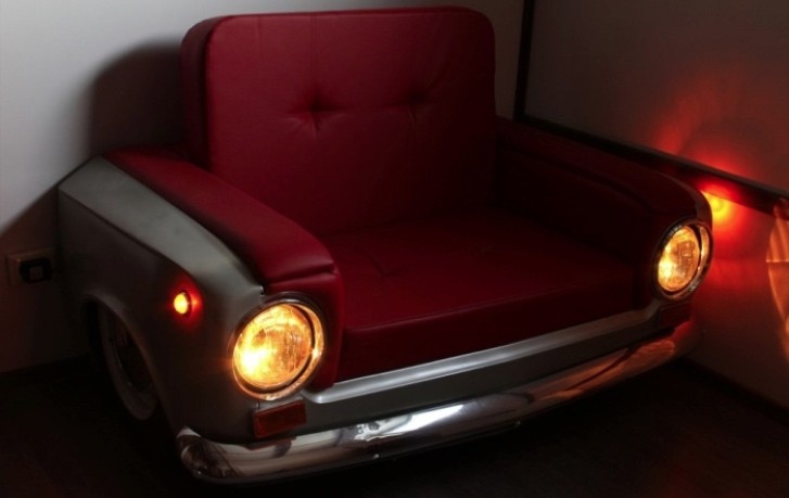 Russian Car Enthusiast Builds Vintage Soviet Lada Couch