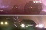 Russian Cars Drive through Fire Rain, Pass Each Other while Burning in Siberian Wildfire