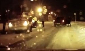 Russian Driver Decides to Overtake at Inappropriate Moment