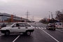 Russian Driver Forgets to Brake, Panics and Makes a Run for It