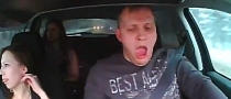 Russian Driver Successfully Texts and Drives - Witnesses Another Crash