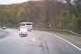 Russian Driver Tries to Drift Lada - Hits Bus