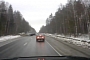 Russian Driver Unexplainably Fails Overtaking Maneuver