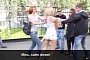 Russian Girl Driving Nissan Juke Gets Violent on Stop a Douchebag Campaign