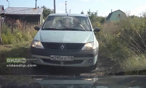 Russian Girl Presses Throttle Instead of Brake