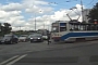 Russian Jogger Gets Poked by Tram
