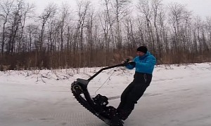 Russian-Made Vehicle Is Part E-Scooter, Part Snowboard, Comes at a Ridiculous Price