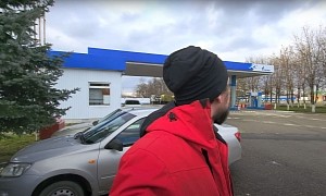 Russian Man Checks Gas Prices After Western Sanctions, Makes Americans, Europeans Jealous