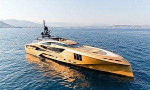 Russian Millionaire’s Khalilah Superyacht Is Over the Top, A Unique Gold Masterpiece
