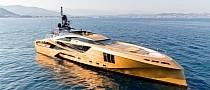 Russian Millionaire’s Khalilah Superyacht Is Over the Top, A Unique Gold Masterpiece