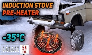 Russian Motor Hack 101: Frozen Solid Engine? Just Cook the Oil With an Induction Stove
