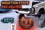 Russian Motor Hack 101: Frozen Solid Engine? Just Cook the Oil With an Induction Stove