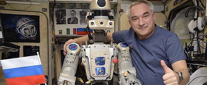 Fedor robot on the ISS