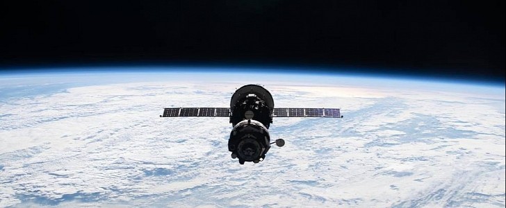 The Soyuz MS-18 spacecraft