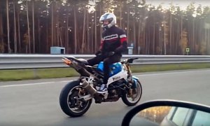Russian Stunt Rider Does His Thing, Cager Comments Hilariously