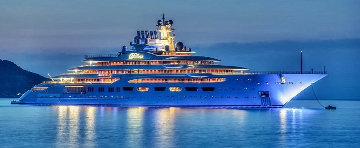 The famous Dilbar was the first superyacht to be seized, and others soon followed