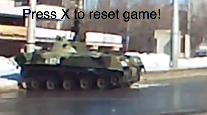 Russia tank crash