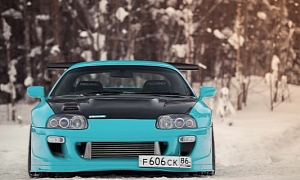Russian Toyota Supra Is Happy With the Snow