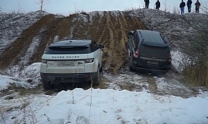 Russian Winter Has Arrived, SUVs and Off-Roaders Are Killing Time Over the Hills