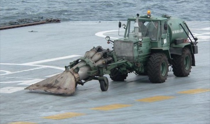 Russians Clear Their Aircraft Carriers with This Huge, Jet-Powered Vacuum Cleaner