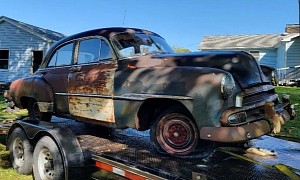 Rusty 1951 Chevy Styleline Deluxe Is Rescued From the Bush, Gets First Wash in Decades
