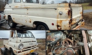 Rusty 1969 Dodge A100 Pickup Parked for 42 Years Wants To Haul Again