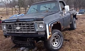 Rusty and Rare '76 Chevy K10 Sport Truck Runs After Sitting in a Barn for 20+ Plus Years