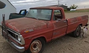 Rusty Old 1970 Ford F-250 No One Wanted Roars to Life After Sitting for 24 Years