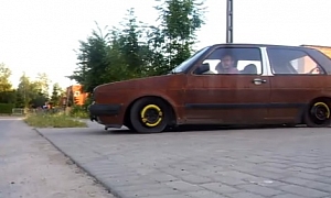 Rusty VW Golf with 0 Ground Clearance is a Guilty Pleasure