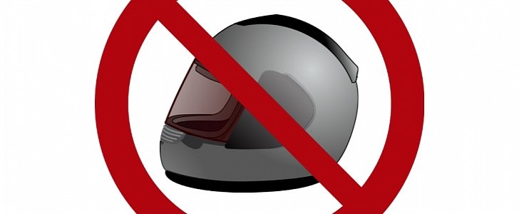 No helmets allowed