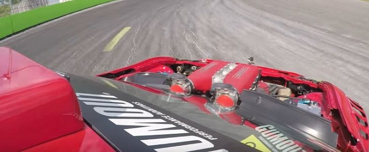 Ryan Tuerck's Ferrari 458-Engined Toyota GT86 drifting in Orlando