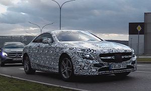 S-Class Coupe Spotted Testing Near Stuttgart