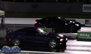 S197 Roush Ford Mustang Has Stick Shift Photo Finishes Against Golf and AMG E 63