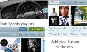 Saab Launches Spotify on Facebook