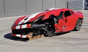 Sad Sight: This 2014 Dodge Viper GTS Is in Pieces, Owner Sells What's Left of It