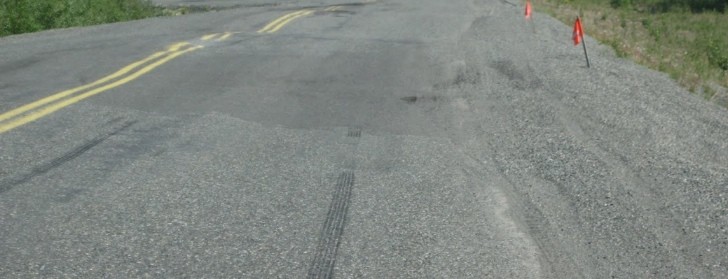 Saggy Stretch of road