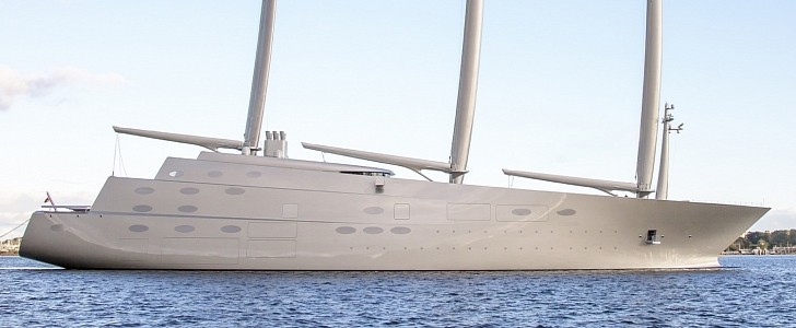 This is Sailing Yacht A, Melnichenko's superyacht