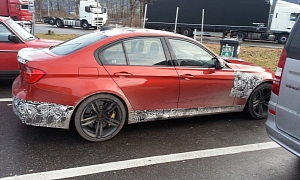 Sakhir Orange 2014 BMW M3 Spotted in Germany