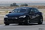 Saleen Tesla Model S Spied while Track Testing
